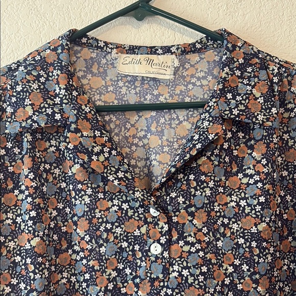 Vintage Edith Martin California long sleeve button blouse - Picture 3 of 5